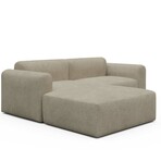 Rund Modular System // Sectional Sofa Left Facing Chaise (Boucle Beige)