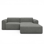 Rund Modular System // Sectional Sofa Right Facing Chaise (Boucle Beige)