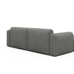 Rund Modular System // Sectional Sofa Left Facing Chaise (Boucle Beige)