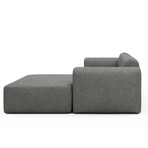 Rund Modular System // Sectional Sofa Right Facing Chaise (Boucle Beige)