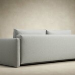 Tripi Queen Size Sleeper Sofa + Storage in Base (Avella Warm Grey)