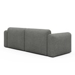 Rund Modular System // Sectional Sofa Right Facing Chaise (Boucle Beige)