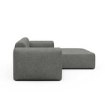 Rund Modular System // Sectional Sofa Right Facing Chaise (Boucle Beige)
