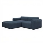 Rund Modular System // Sectional Sofa Left Facing Chaise (Boucle Beige)