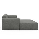 Rund Modular System // Sectional Sofa Left Facing Chaise (Boucle Beige)