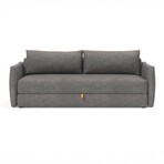 Tripi Queen Size Sleeper Sofa + Storage in Base (Avella Warm Grey)