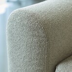 Rund Modular System // Sectional Sofa Right Facing Chaise (Boucle Beige)