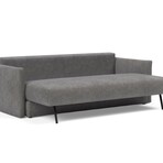 Tripi Queen Size Sleeper Sofa + Storage in Base (Avella Warm Grey)