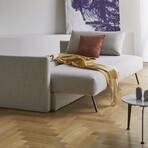 Tripi Queen Size Sleeper Sofa + Storage in Base (Avella Warm Grey)