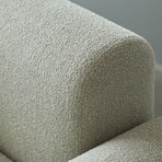 Rund Modular System // Sectional Sofa Right Facing Chaise (Boucle Beige)