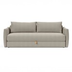 Tripi Queen Size Sleeper Sofa + Storage in Base (Avella Warm Grey)