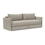 Tripi Queen Size Sleeper Sofa + Storage in Base (Avella Warm Grey)