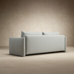 Tripi Queen Size Sleeper Sofa + Storage in Base (Avella Warm Grey)