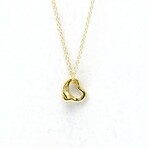 Tiffany & Co. // 18k Yellow Gold Open Heart Pendant Necklace // 15.74" // Store Display