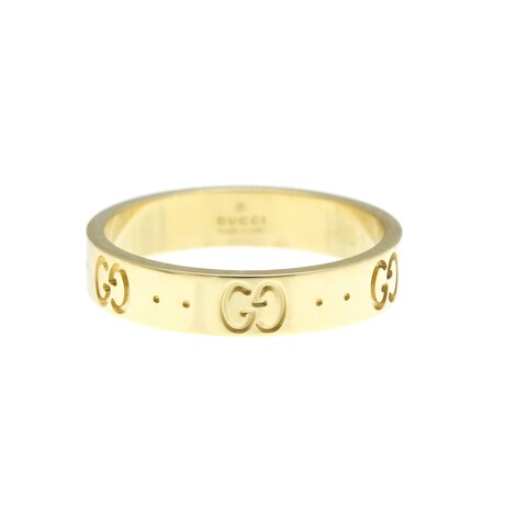 Gucci // 18k Yellow Gold Icon Ring // Ring Size: 7.5 // Store Display