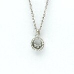 Chopard // 18k White Gold Happy Diamond Pendant Necklace // 16.53" // Store Display