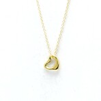 Tiffany & Co. // 18k Yellow Gold Open Heart Pendant Necklace // 15.74" // Store Display