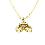 Chopard // 18k Yellow Gold Happy Pierrot Diamond Pendant Necklace // 16.33" // Store Display