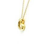 Ponte Vecchio // 18k Yellow Gold Diamond Heart Pendant Necklace // 14.17"-15.74" // Store Display