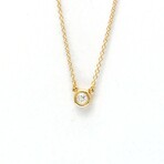 Tiffany & Co. // 18k Rose Gold By The Yard Diamond Pendant Necklace // 16.14" // Store Display