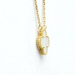 Van Cleef & Arpels // 18k Yellow Gold Vintage Alhambra Mother of Pearl Pendant Necklace // 14.76"-16.53" // Store Display