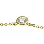 Tiffany & Co. // 18k Yellow Gold By The Yard Diamond Pendant Necklace // 15.94" // Store Display