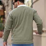 Solid Polo Pullover // Light-Khaki (L)