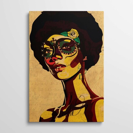 Dia de los Muertos by Dai Chris Art (26"H x 18"W x 1.5"D)