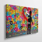 Hearts by DB Waterman (18"H x 26"W x 1.5"D)