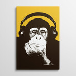 Headphone Monkey by Steez (26"H x 18"W x 1.5"D)