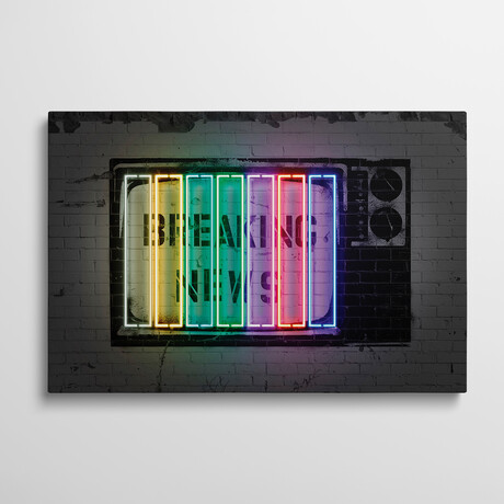 Breaking News by Octavian Mielu (18"H x 26"W x 1.5"D)