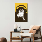 Headphone Monkey by Steez (26"H x 18"W x 1.5"D)
