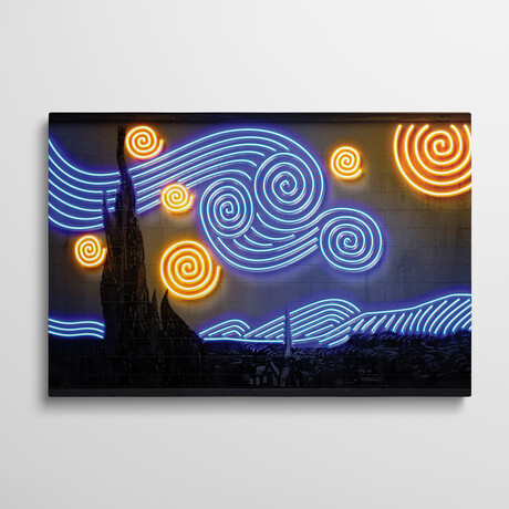 Starry Night by Octavian Mielu (18"H x 26"W x 1.5"D)
