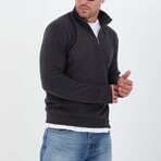 Quarter-Zip Solid Pullover // Anthracite (L)