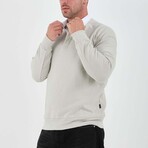 Solid Polo Pullover // Stone (L)