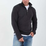 Quarter-Zip Solid Pullover // Anthracite (L)