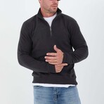 Quarter-Zip Solid Pullover // Anthracite (L)