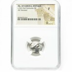 Ancient Greek Silver Coin With Nymph // 3rd-2nd Century BC