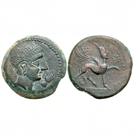 Ancient Celtic Coin With Sphinx // 2nd Century BC