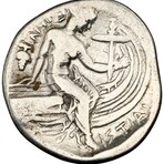 Ancient Greek Silver Coin With Nymph // 3rd-2nd Century BC