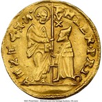 Gorgeous Medieval Venice Gold Coin Depicting Christ // 1559-1567 AD