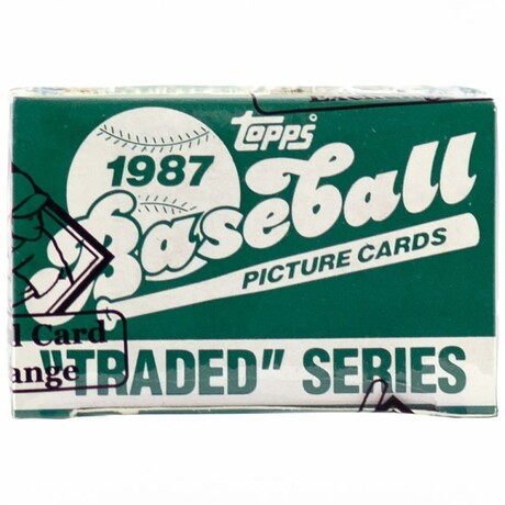 1987 Topps Traded Baseball Factory Set // BBCE Wrapped FASC