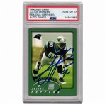 Julius Peppers // Carolina Panthers // Signed 2002 Topps RC #359 // AG 10