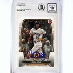 Oneil Cruz // PIT Pirates // Signed 2023 Bowman Card #19 // AG 10