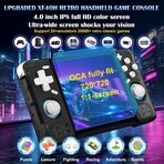 XF40H Retro Handheld Game Console // 18K+ Classic Games // 64GB (Transparent Black)