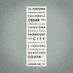 Philadelphia 12" X 36" // Typographical Print