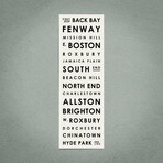 Boston 12" X 36" // Typographical Print