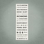 Portland 12" X 36" // Typographical Print