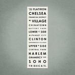 Manhattan 12" X 36" // Typographical Print