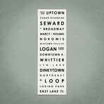 Minneapolis 12" X 36" // Typographical Print